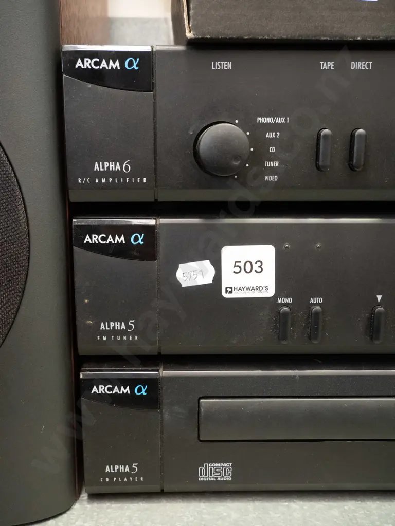 Arcam stereo components with CD, tuner, amp and a pair of Jamo bookcase speakers Image 1++