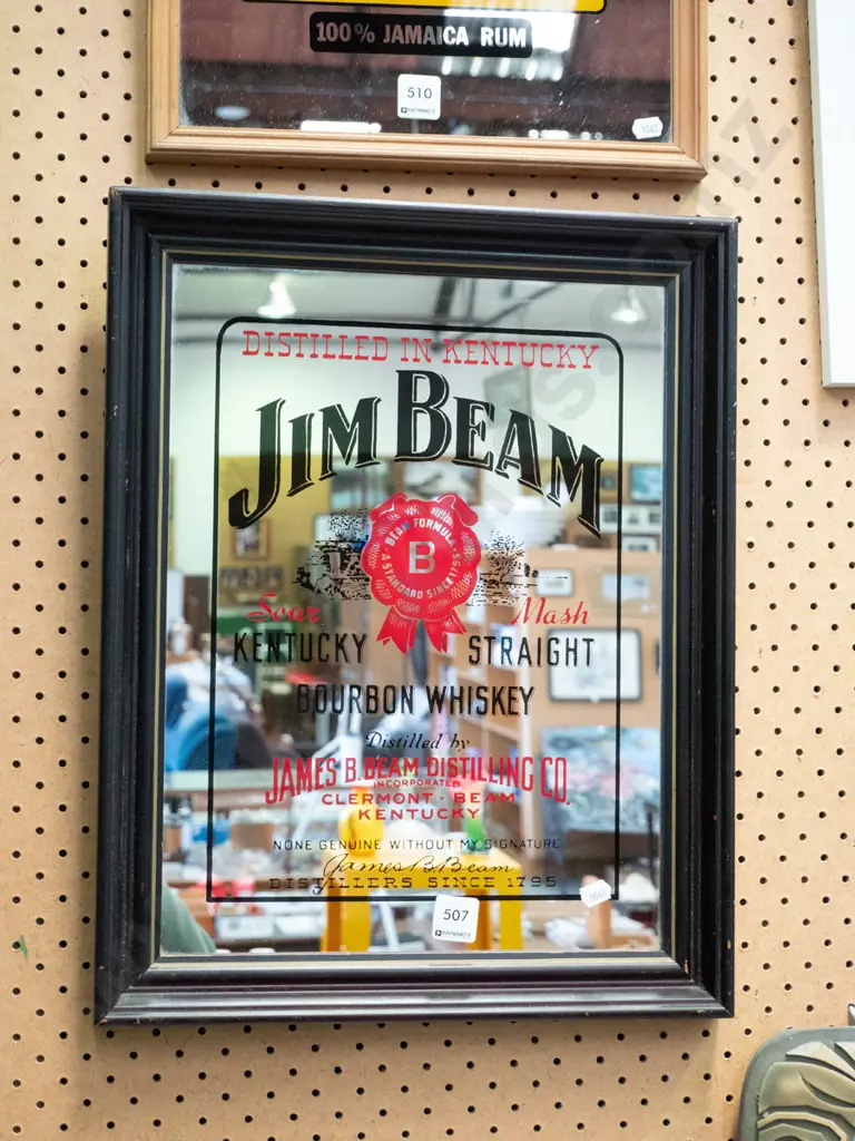 Jim Beam advertising mirror Image 1++