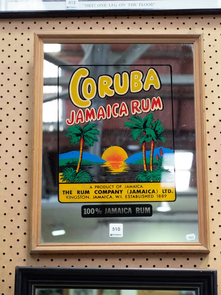 Coruba Jamician rum ad mirror Image 1++