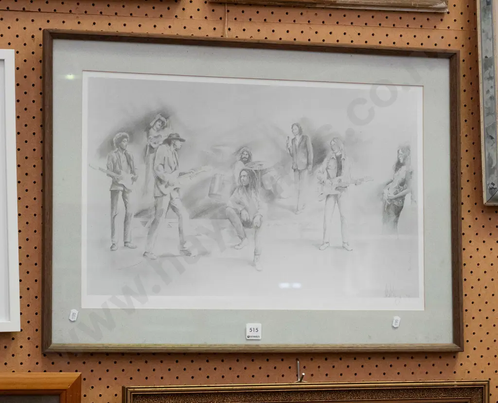 framed print - dead musicians Image 1++