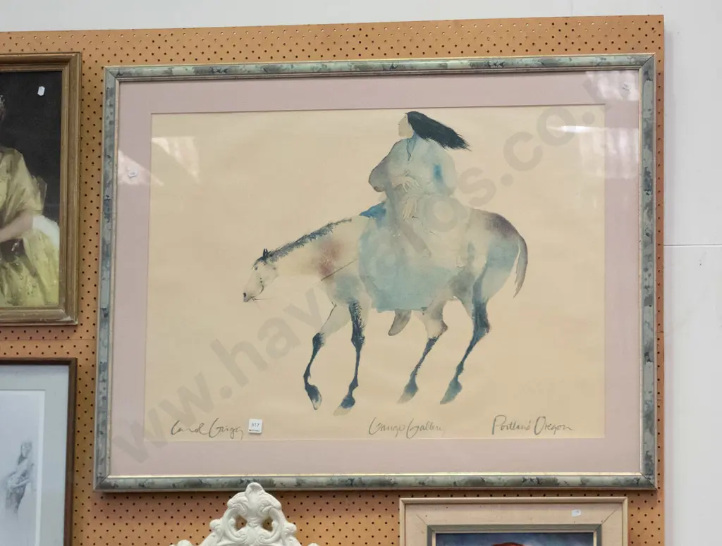 framed print - horse rider Image 1++