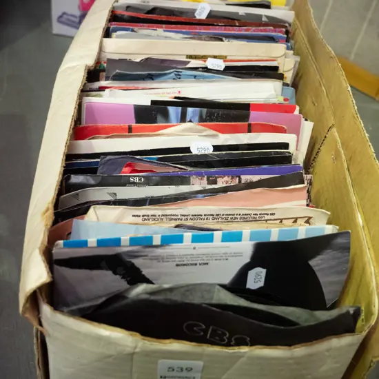box of 45s