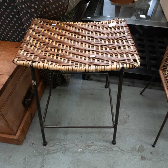 woven plastic stool