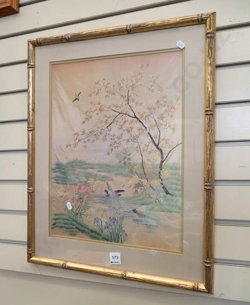 framed print - ducks on pond Image 1++