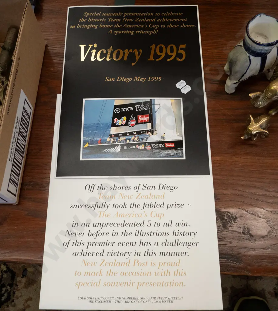 Team NZ 1995 stamp set Image 1++