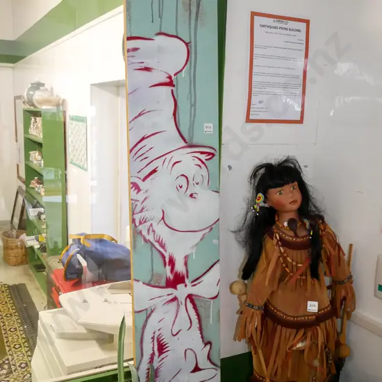 Cat  in the Hat artwork on board