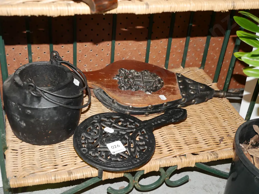 bellows, trivet, glue pot Image 1++