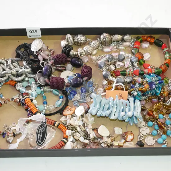 tray of costume jewellery