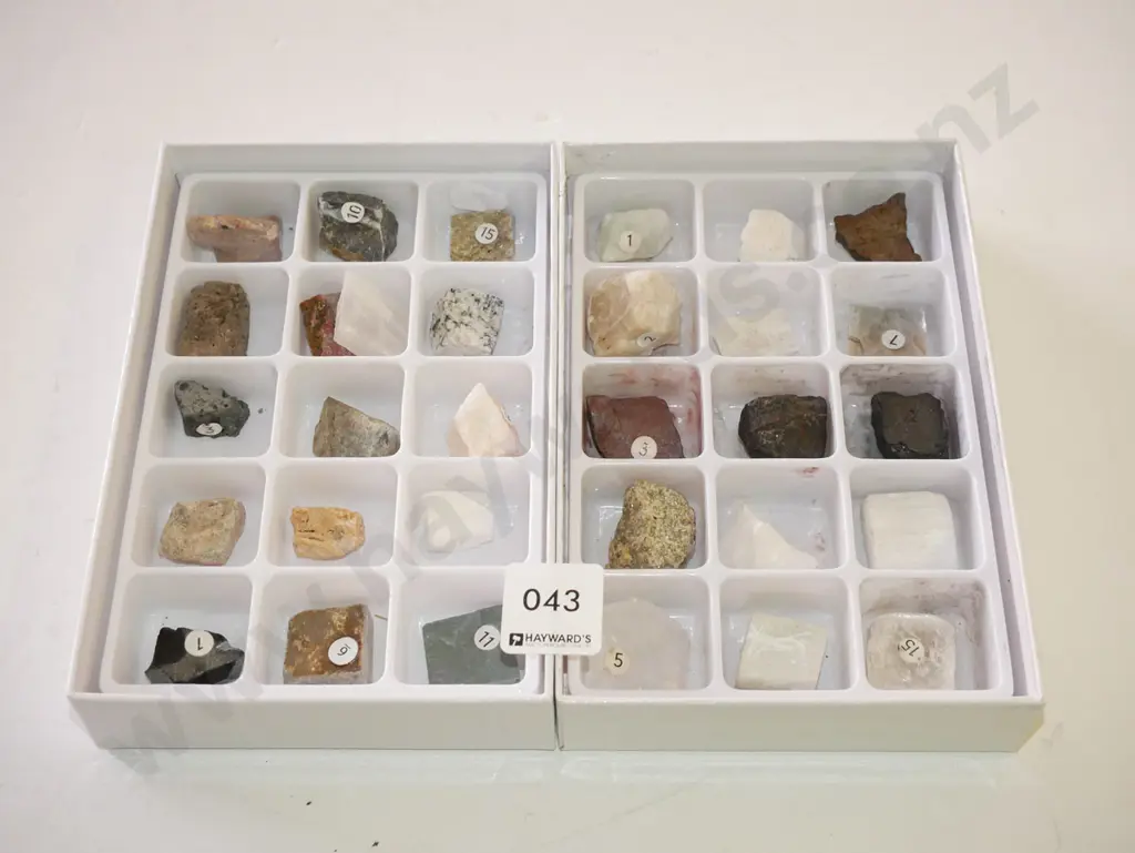 2x trays of stone samples Image 1++