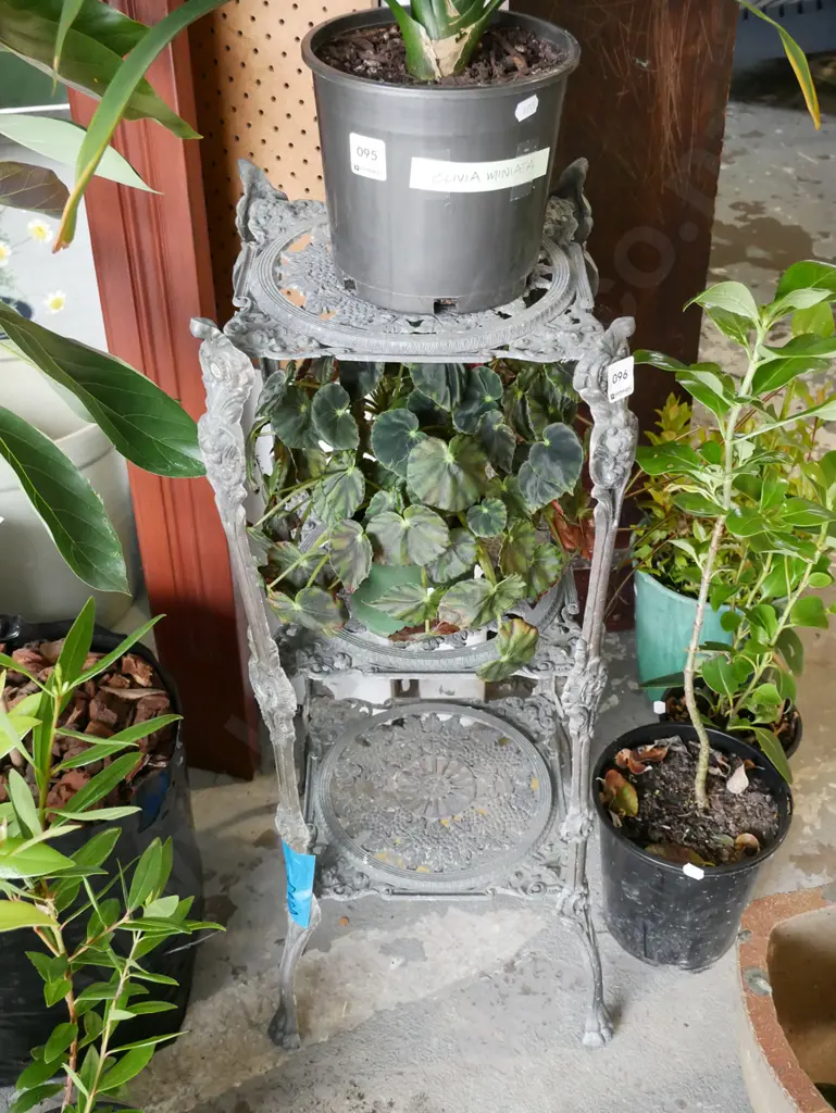 cast alloy 3 tier jardiniere stand H-720 Image 1++