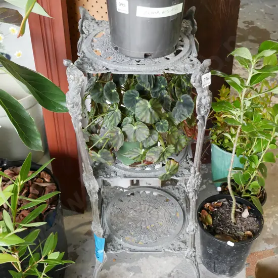 cast alloy 3 tier jardiniere stand H-720