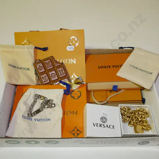 box of costume jewellery; bracelets, chain etc