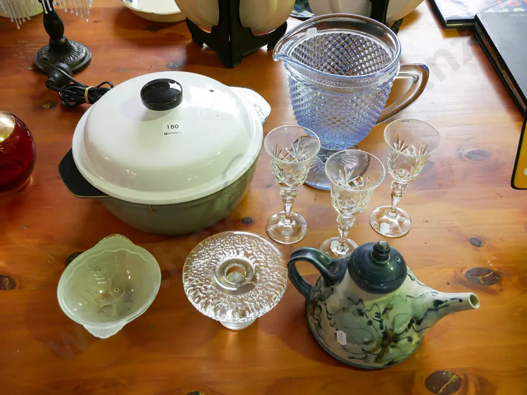 Denby casserole, water jug, glasses etc Image 1++