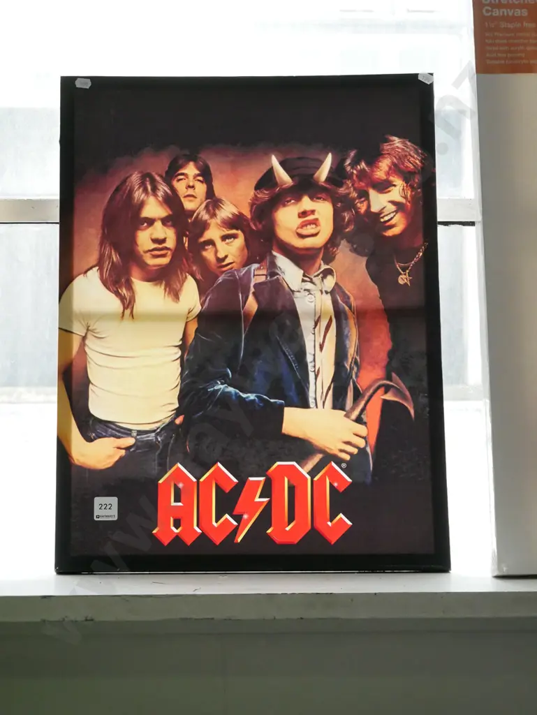 AC/DC print on boxed canvas Image 1++