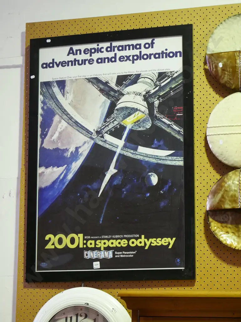 2001 Space Odessey framed poster print Image 1++
