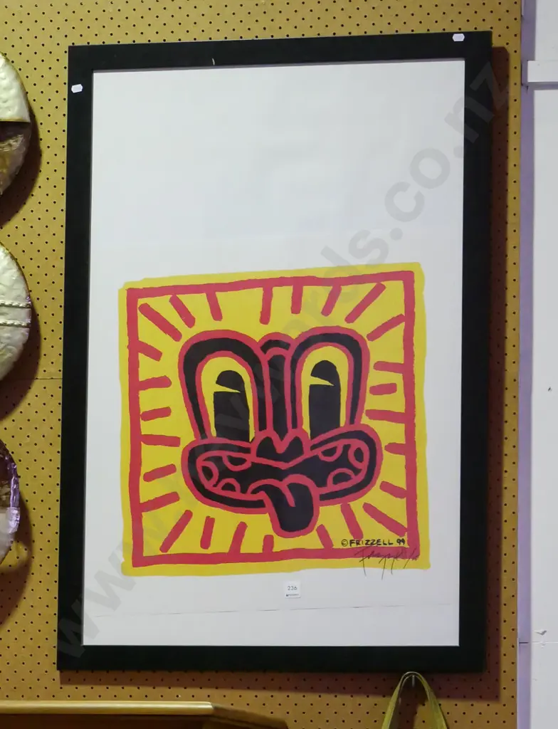 Dick Frizzell framed tiki poster print Image 1++