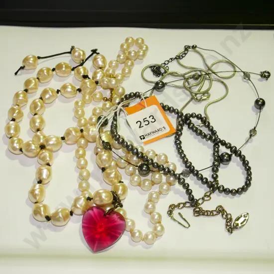 various necklaces