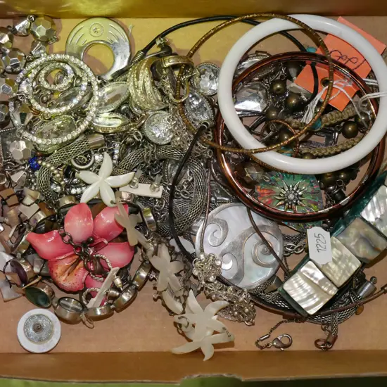 box of costume jewellery