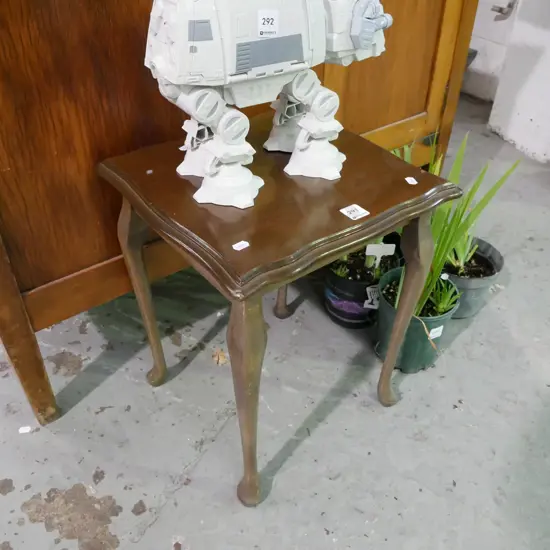 cab leg mahogany end table