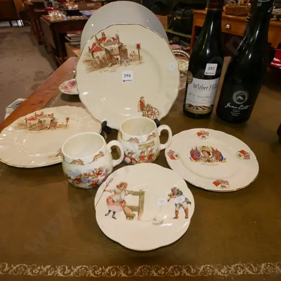Meakin plates, Bunnykins mugs etc