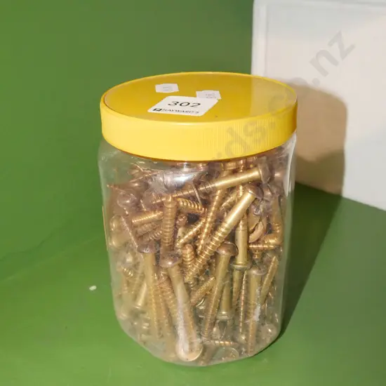 jar of brass screws