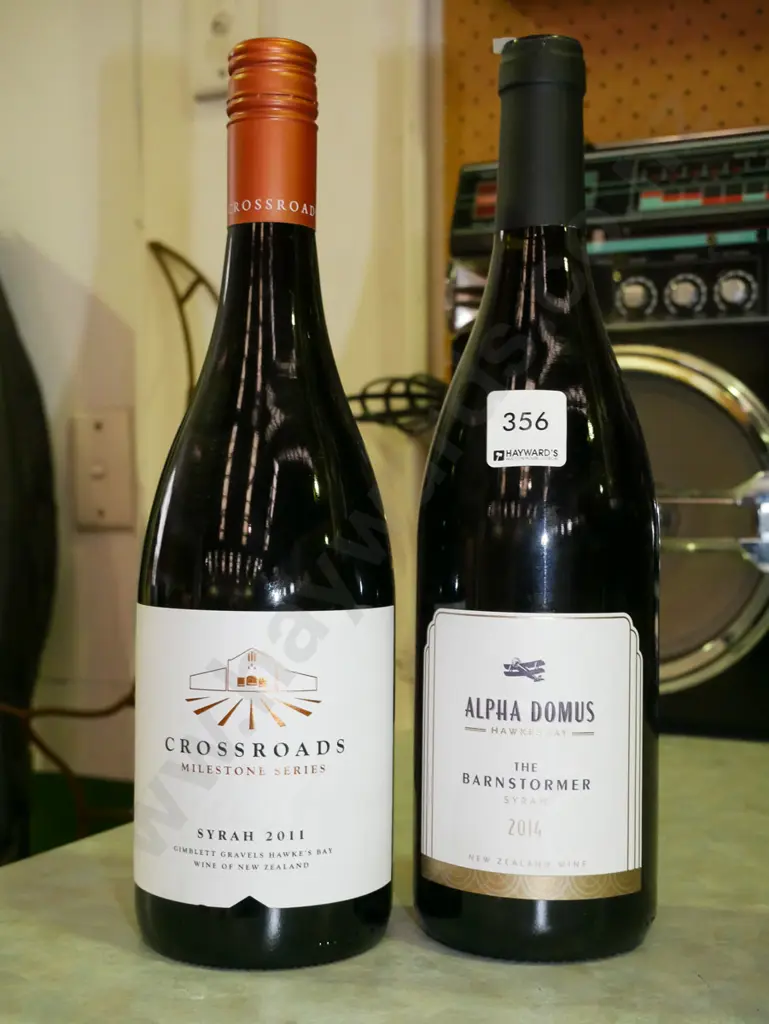 bottle of Cross Roads sirah 2011, Alpha Domus sirah 2014 Image 1++