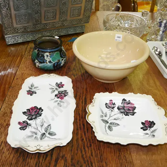 mixing bowl, Danish, 2x Royal Albert serving dishes