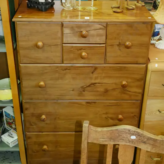 mdf faux wood veneer Scotch chest H-1200 W-810 D-410