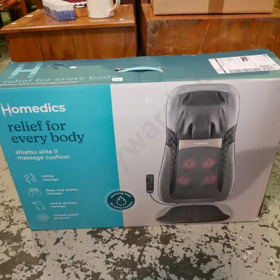 as-new Shiatsu massage cushion