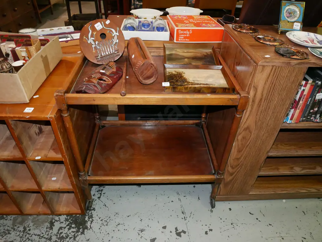 oak tea trolley Image 1++