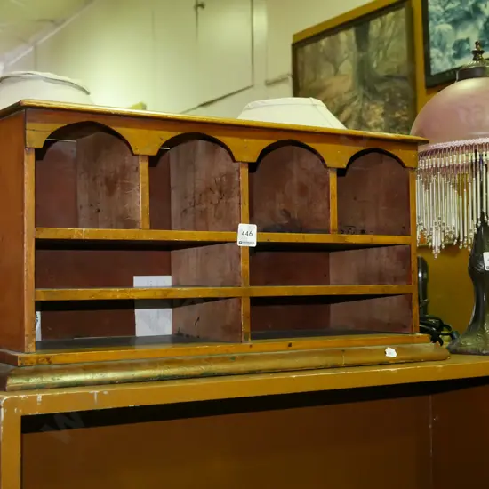 vintage desk top kauri stationery organiser H-280 W-530 D-210