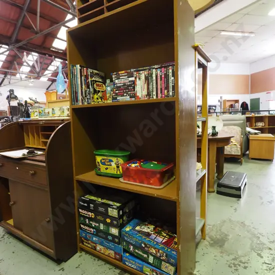 painted mdf bookcase H-1615 W-800 D-290