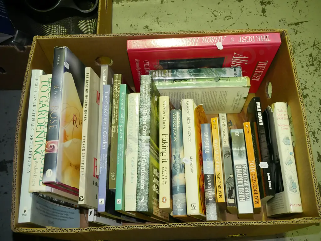 box of various books Image 1++