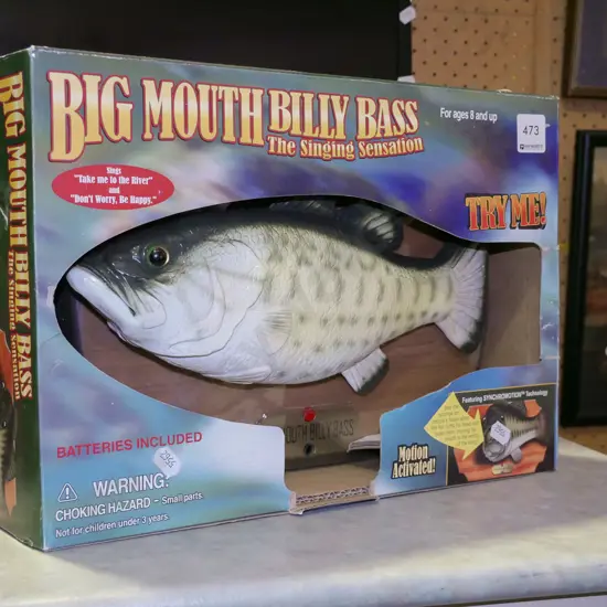 boxed Big Mouth Billy Bass singing fish