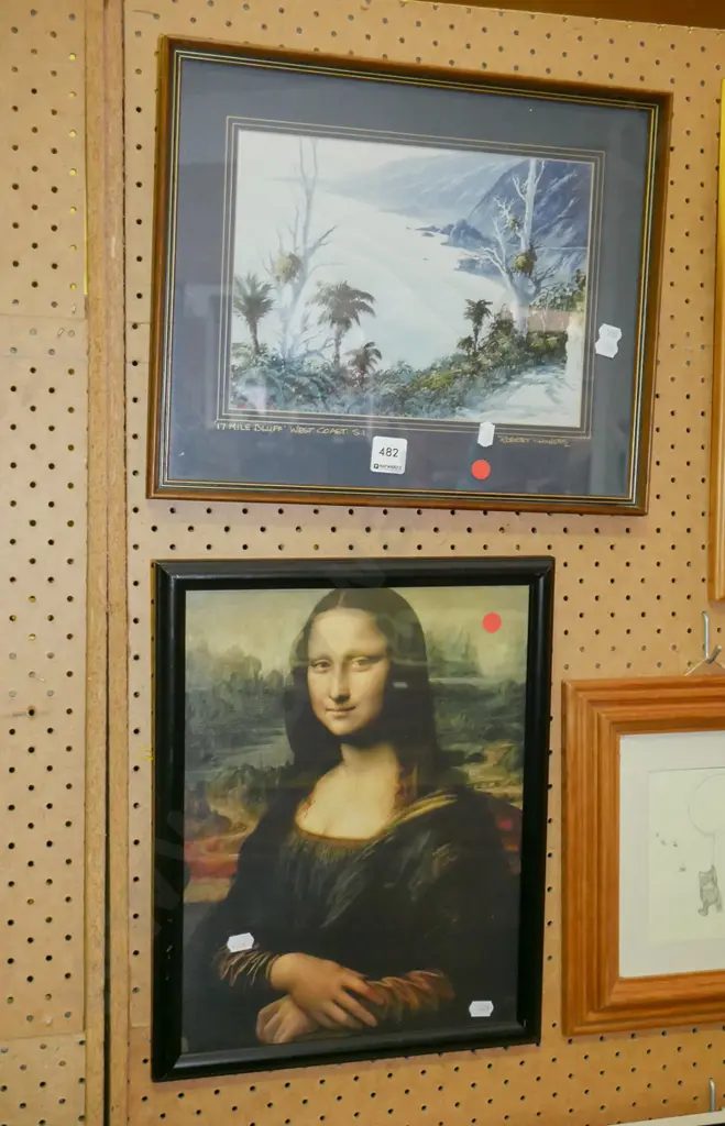 framed West Coast print, framed Mona Lisa print Image 1++