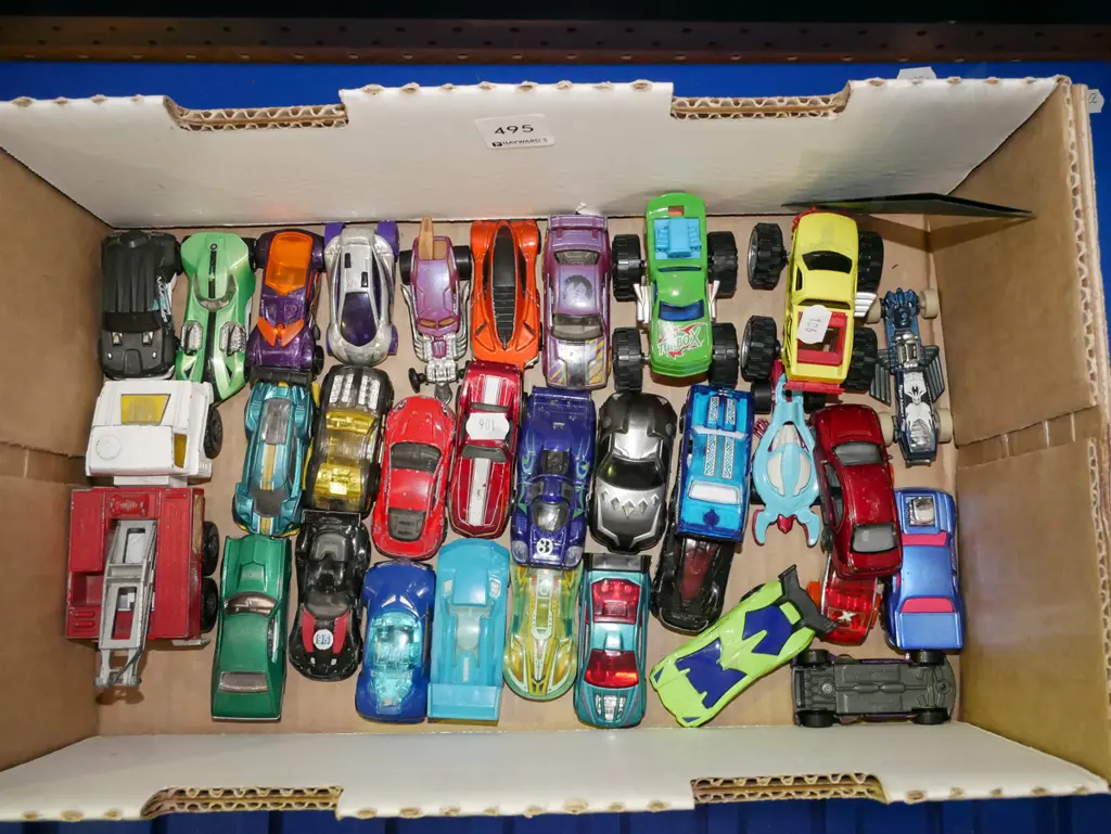 box of toy vehicles Image 1++