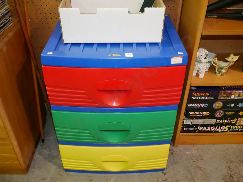 set of 3 plastic drawers Image 1++