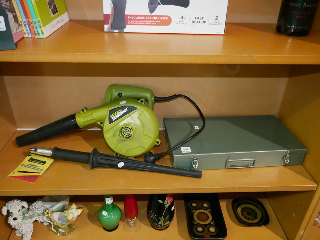 Rockwell Shop Series corded blower, metal slide case, as-new ladder limb Image 1++