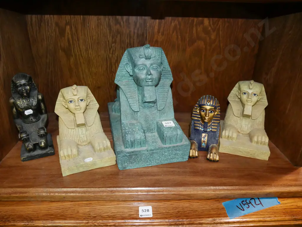 shelf of Egyptian souvenir ware Image 1++