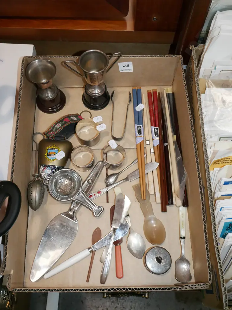 box; chopsticks, trophies, cow bell etc Image 1++