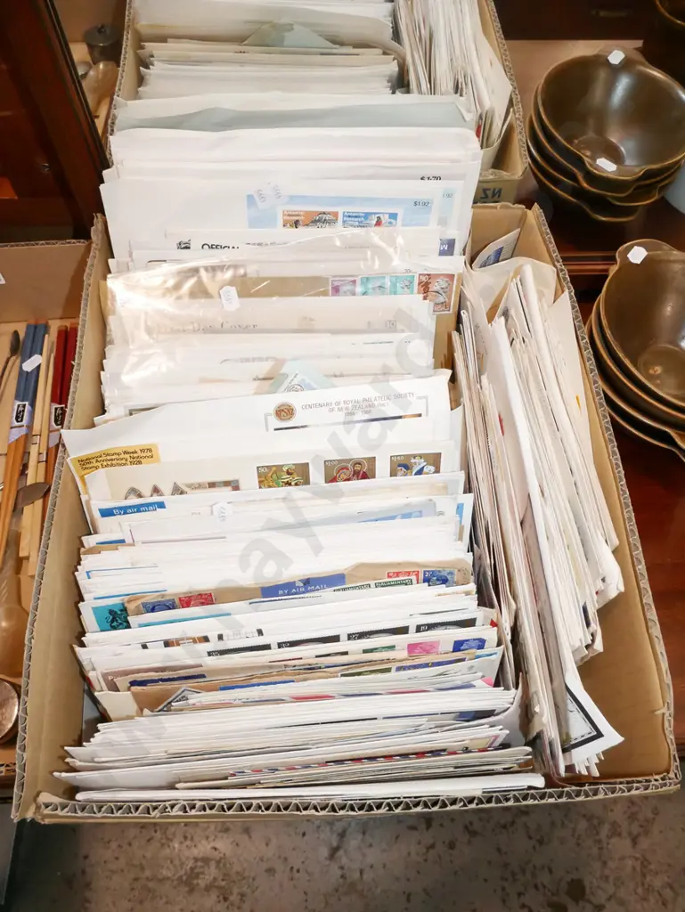 box of first day covers Image 1++