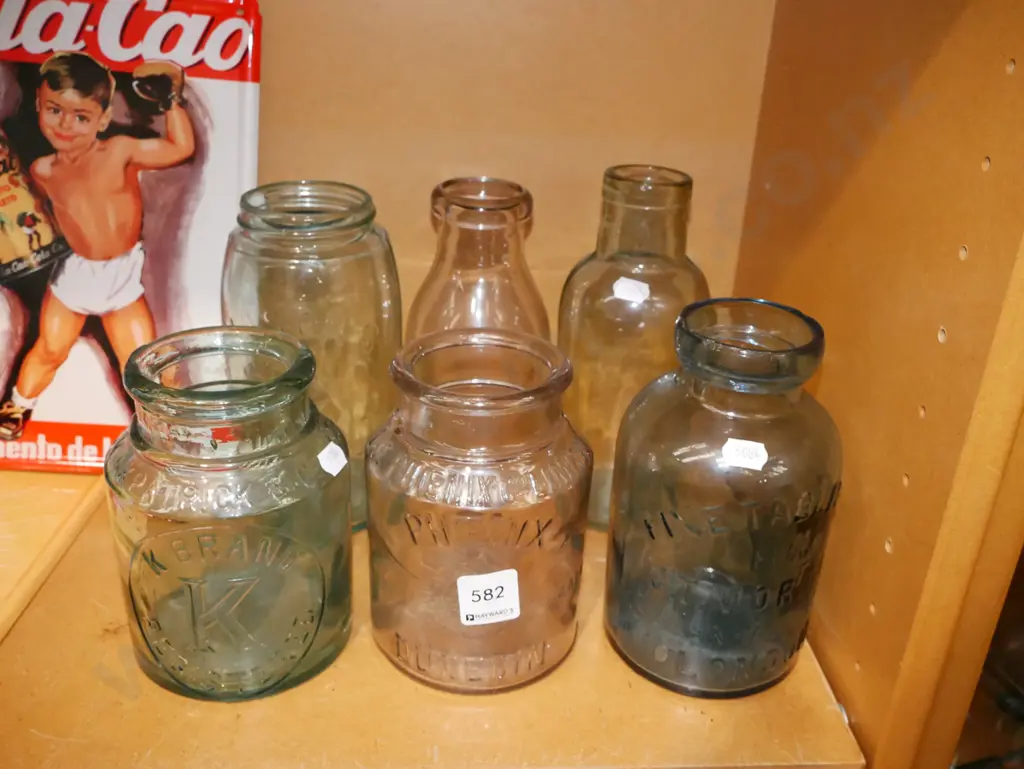 vintage glass bottles and jars Image 1++