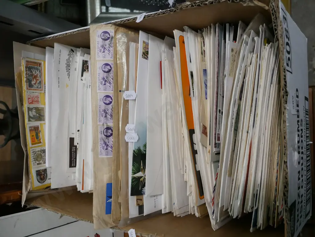 box of first day covers Image 1++