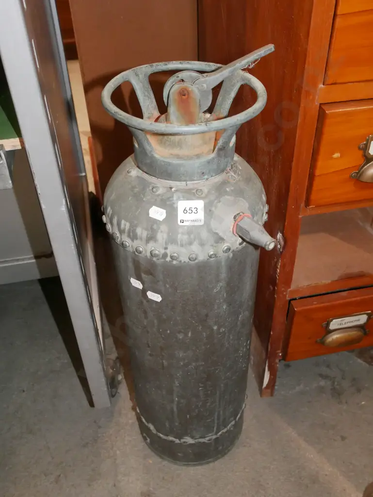 vintage copper fire extinguisher Image 1++