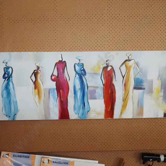 acrylic on boxed canvas - females