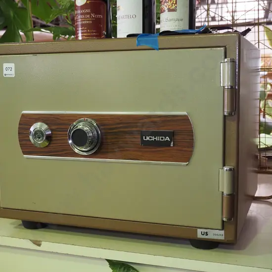 Uchida safe - combination and key safe H-370 W-485 D-400 - key in office