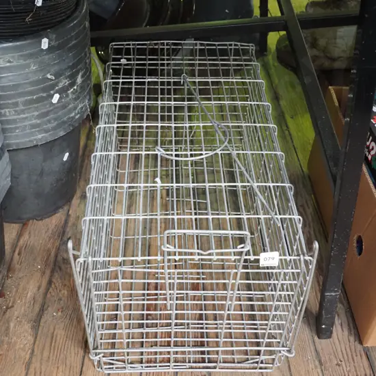 galvanised metal trap