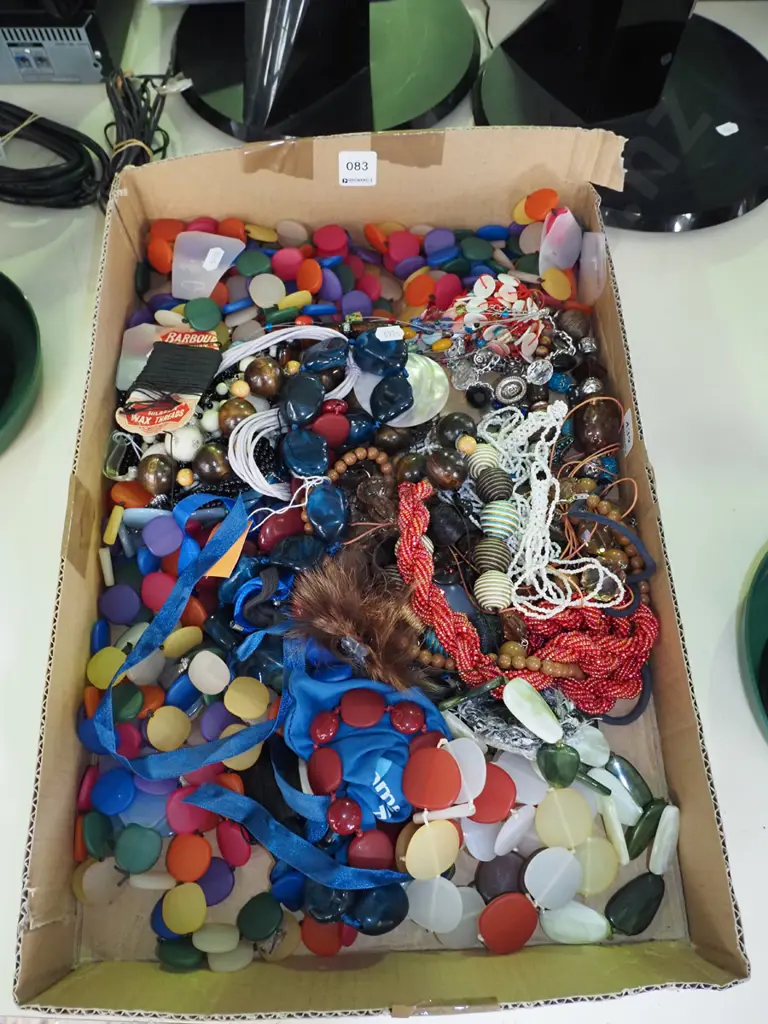 large assortment of beaded and other necklaces Image 1++