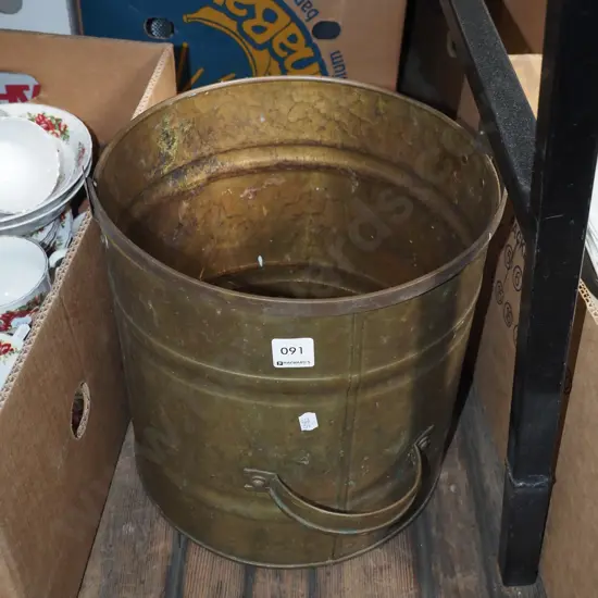 brass coal scuttle