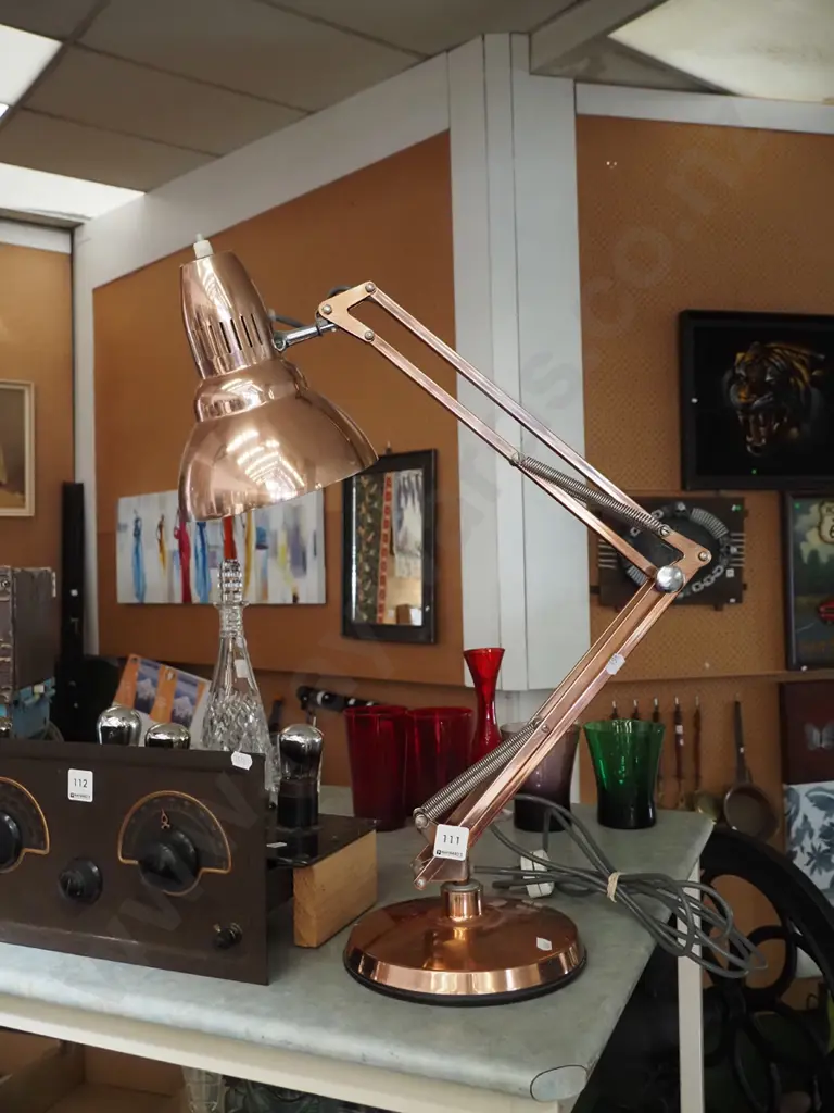 copper anglepoise lamp Image 1++